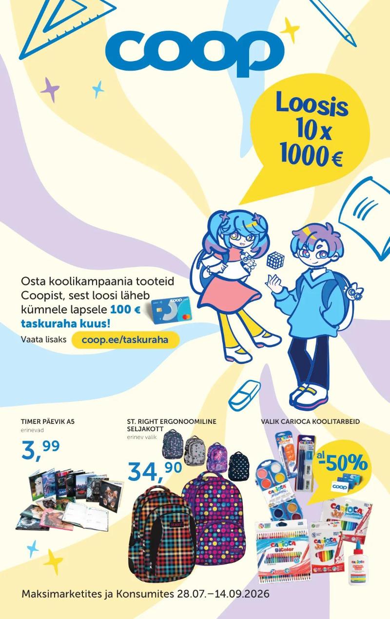 Coop kampaaniad 28.07.2026–14.09.2026