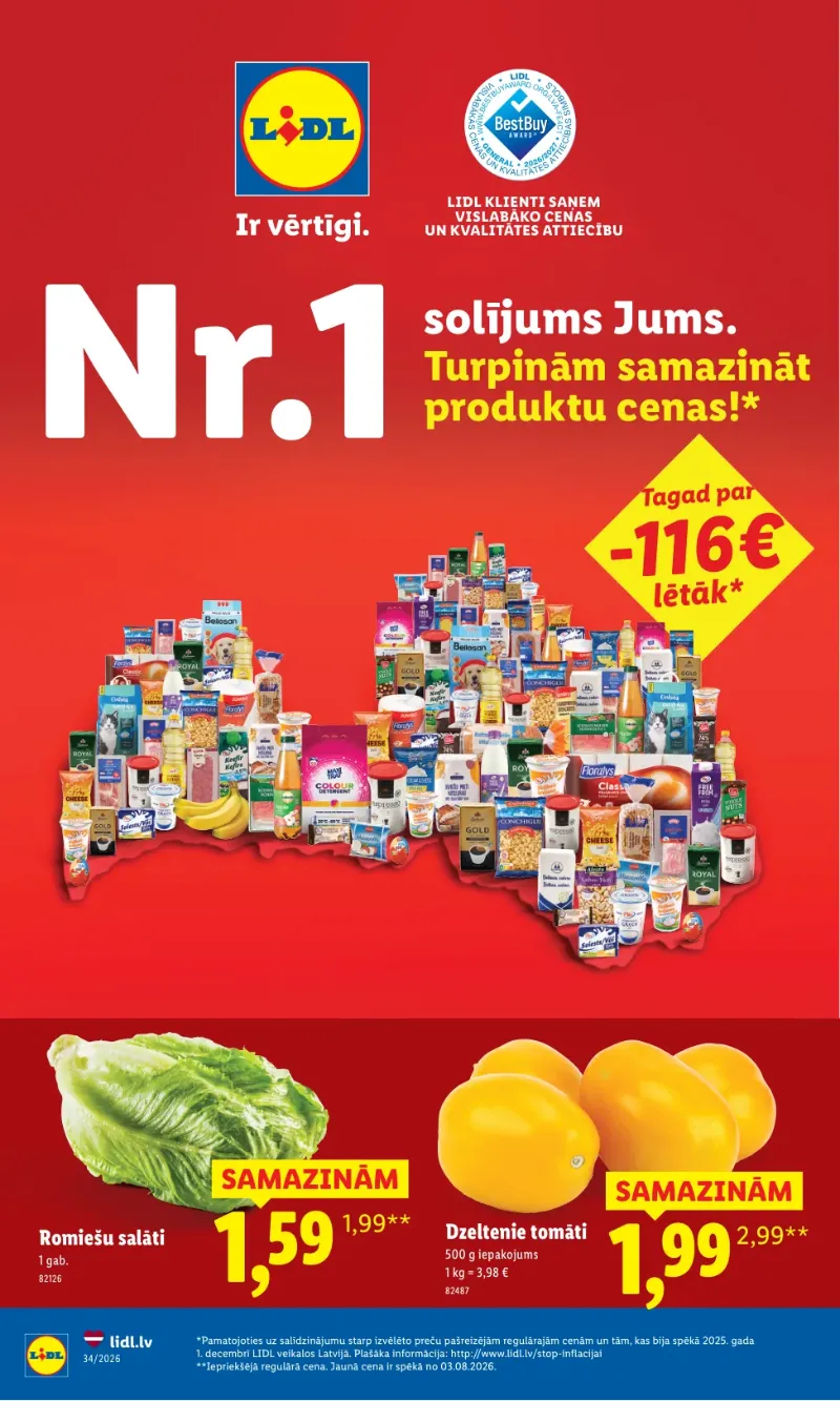 Lidl akcijas 17.08.2026–04.10.2026