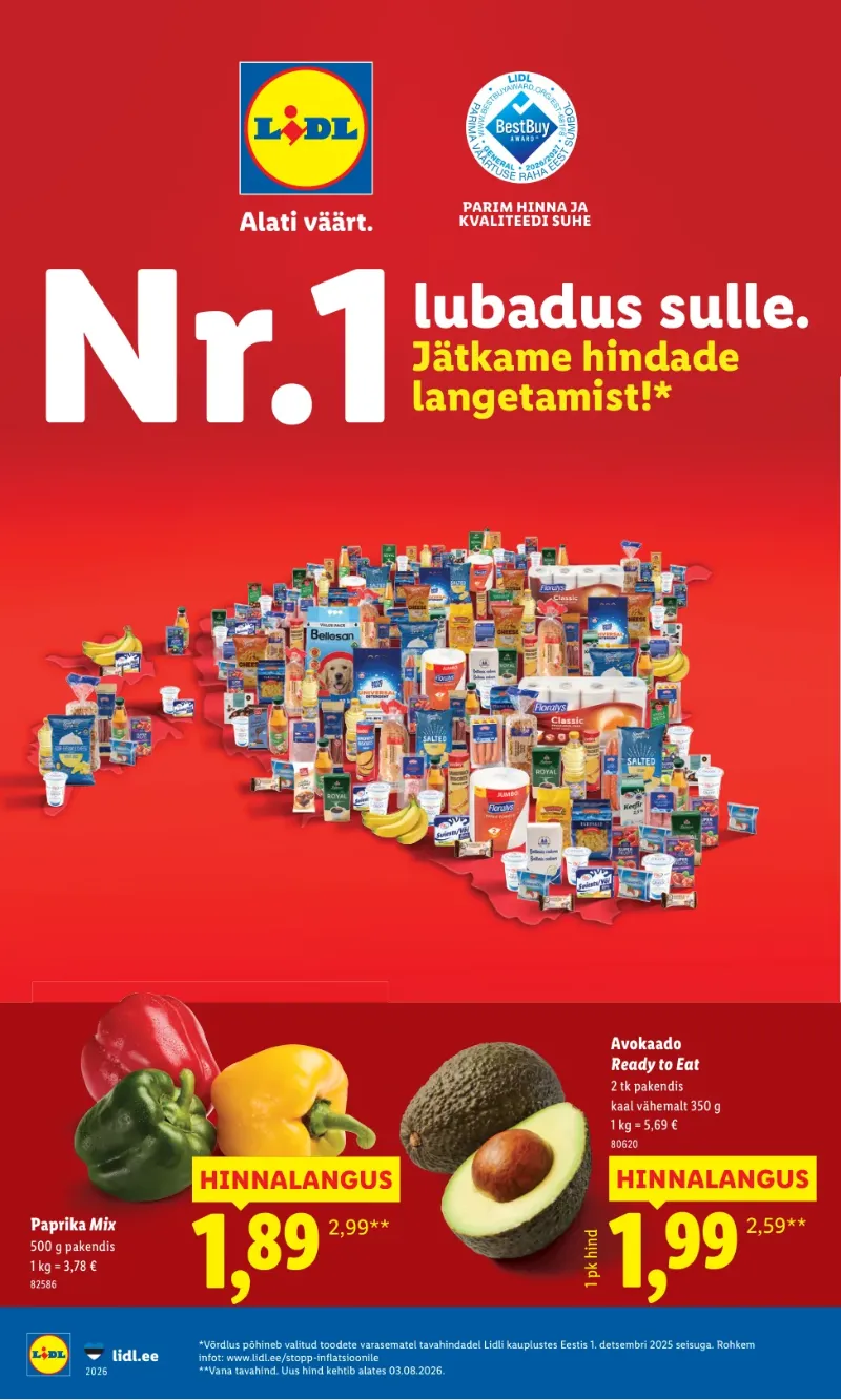Lidl kampaaniad 17.08.2026–20.09.2026
