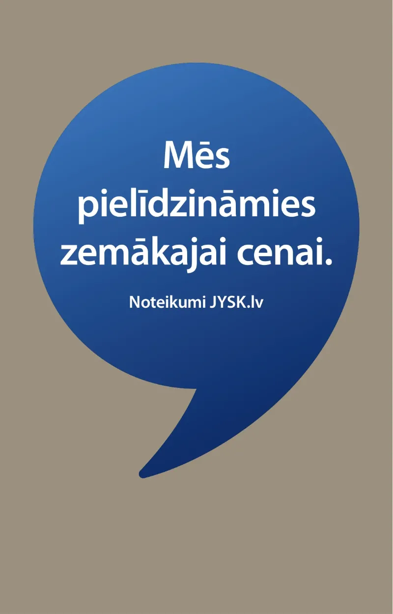 JYSK akcijas 25.08.2026–07.09.2026