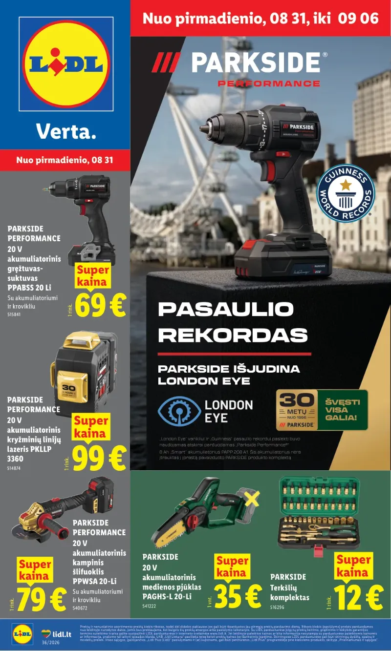Lidl akcijos 31.08.2026–06.09.2026