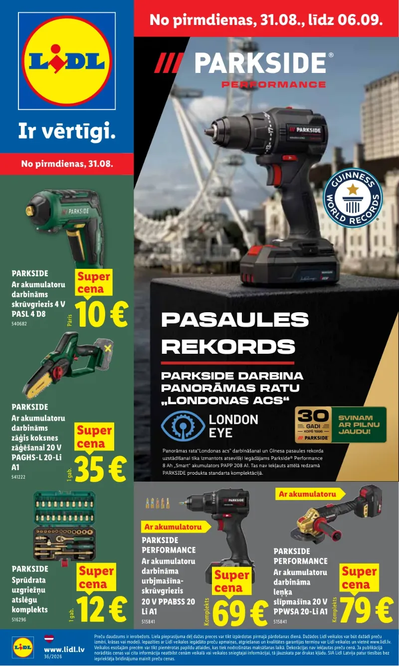 Lidl akcijas 31.08.2026–06.09.2026