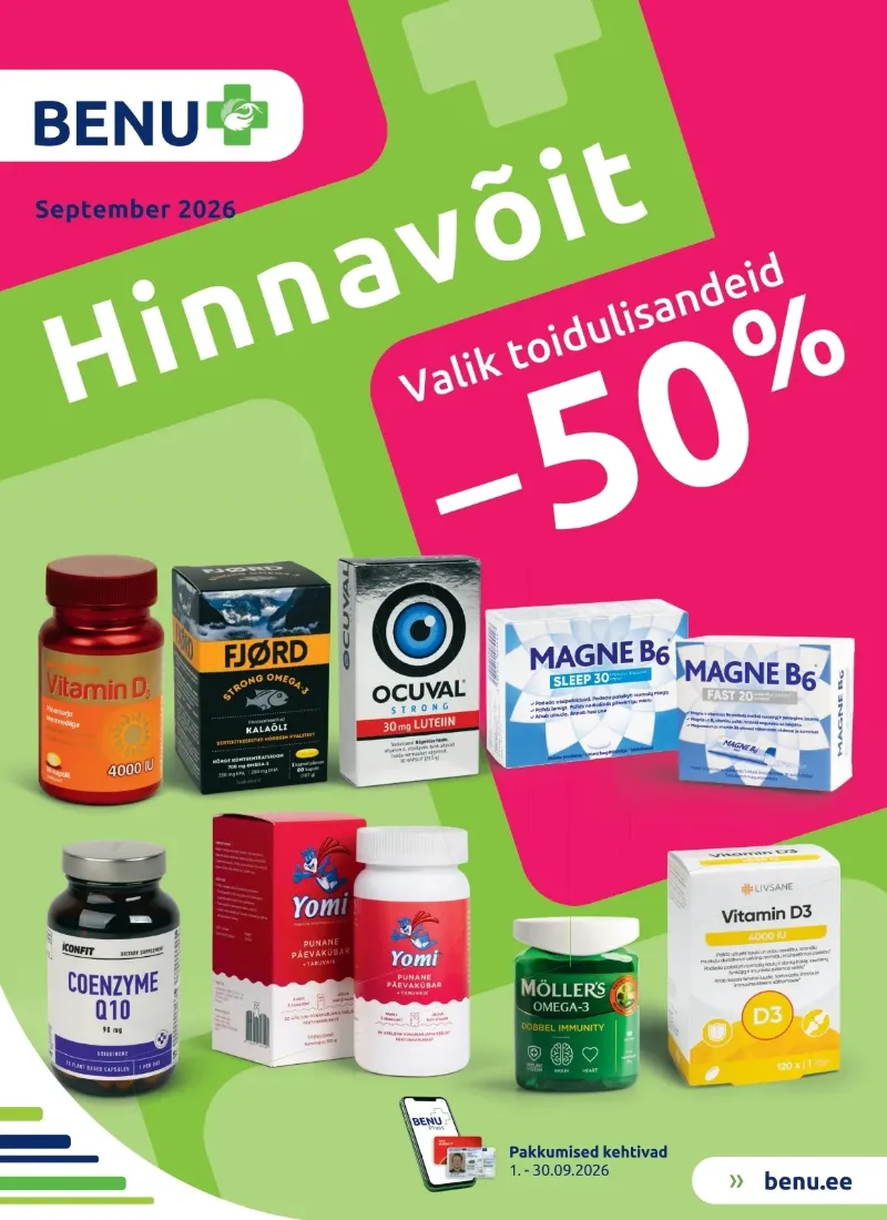 BENU kampaaniad 01.09.2026–30.09.2026