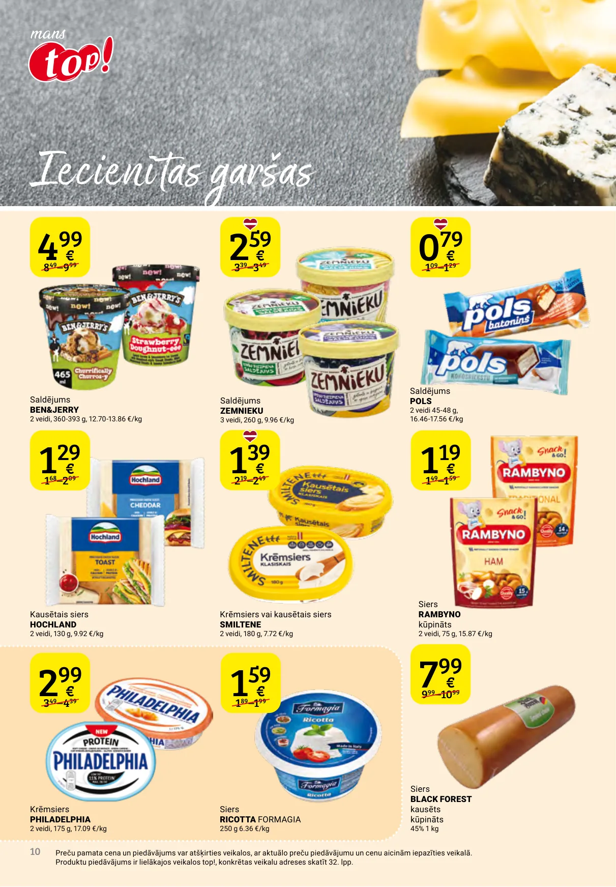Top! akcijas — 10