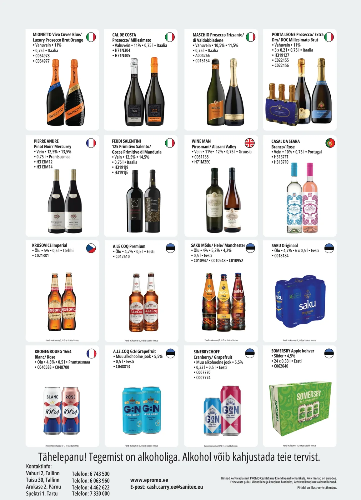 PROMO Cash&Carry kampaaniad — 2