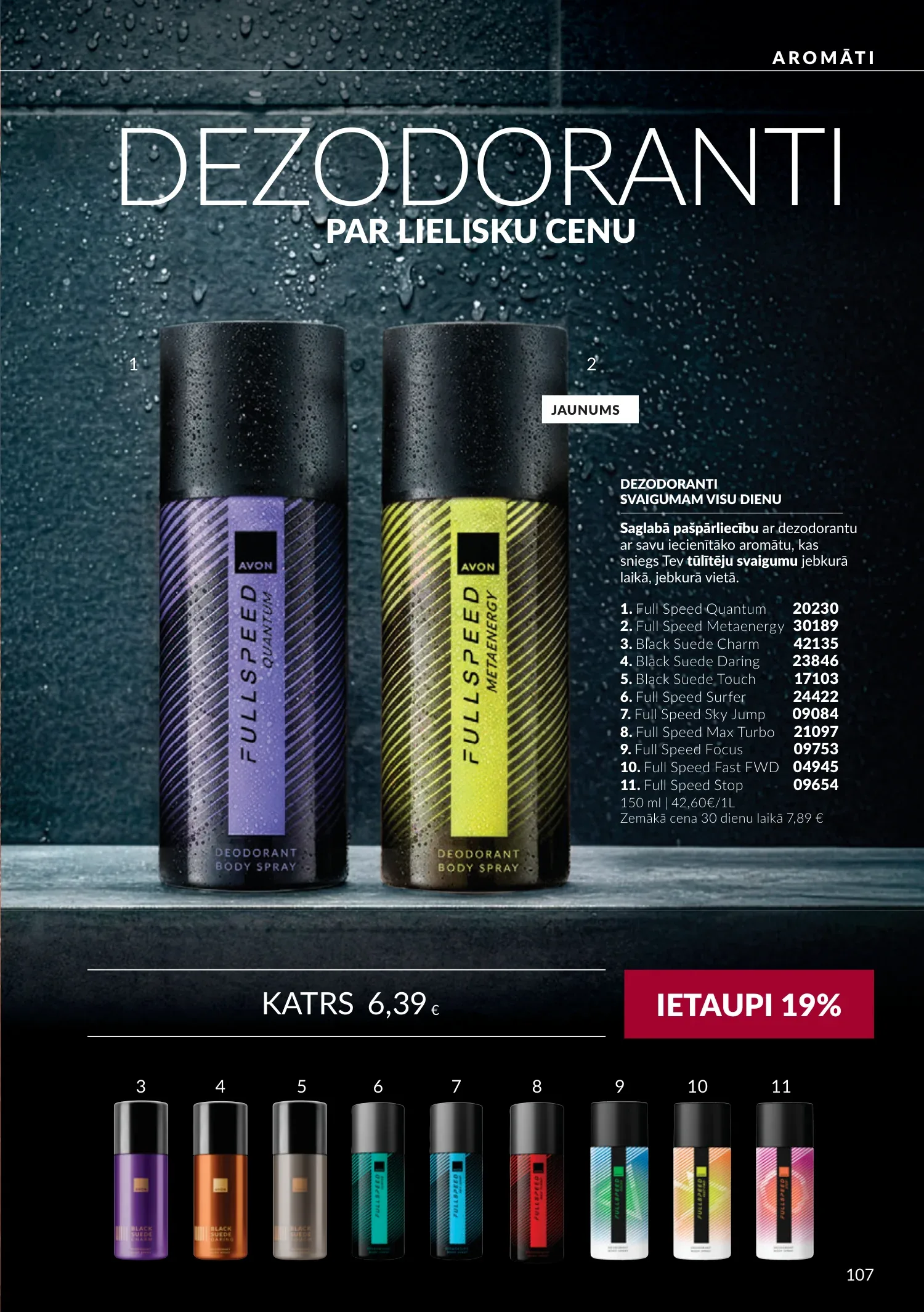 Avon akcijas — 107