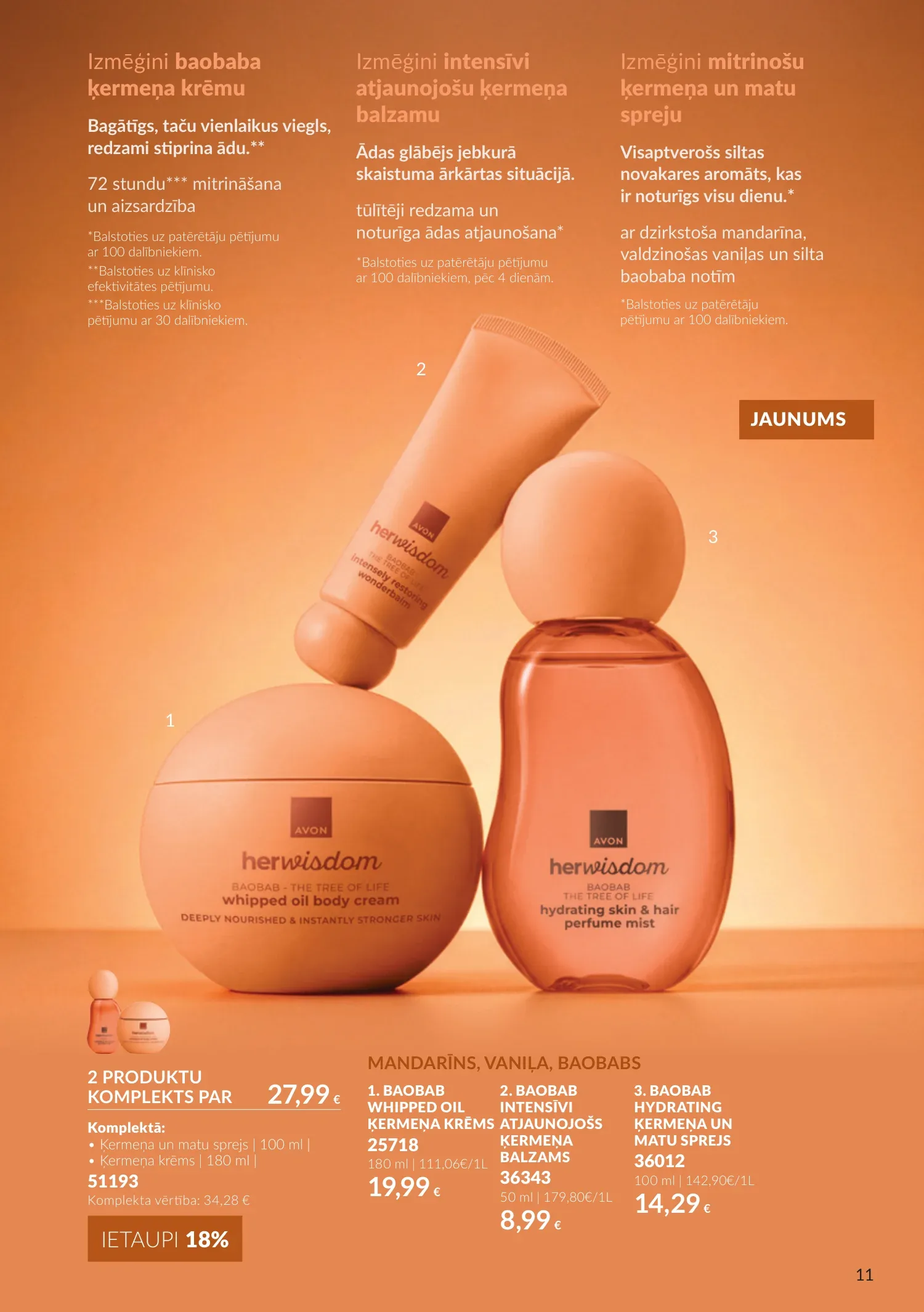 Avon akcijas — 11