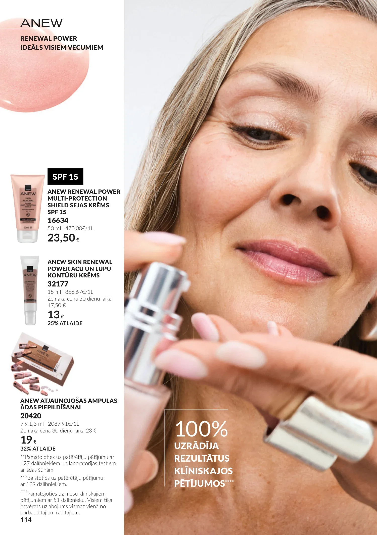 Avon akcijas — 114