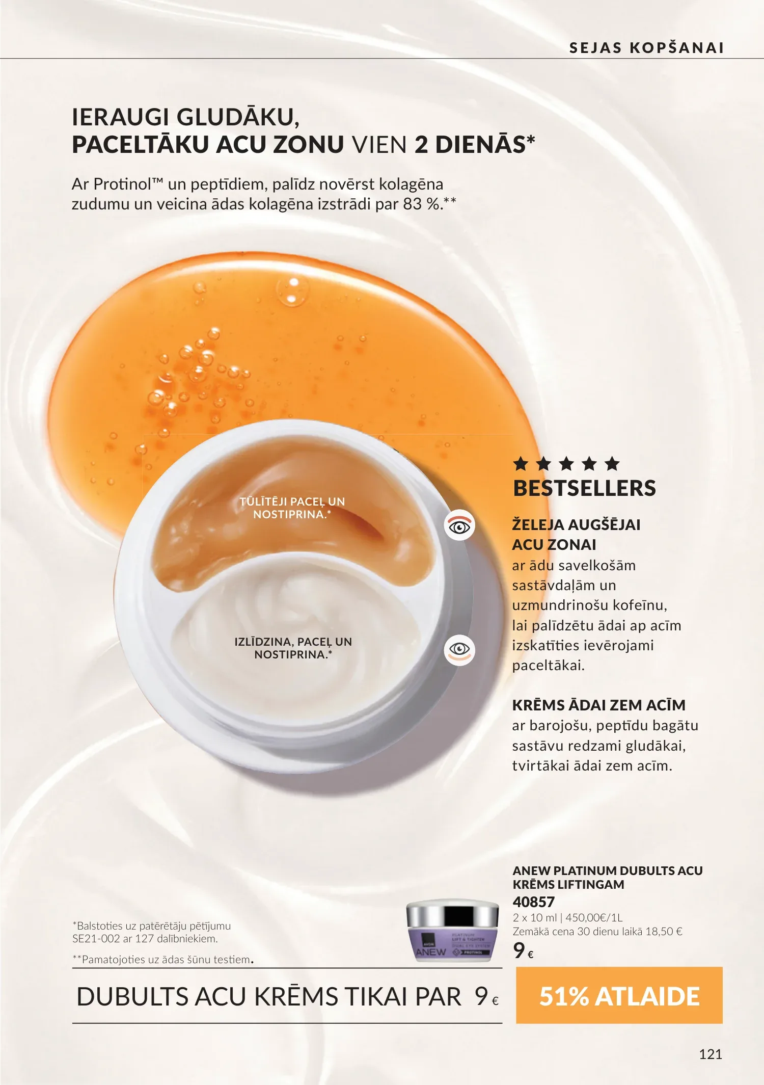 Avon akcijas — 121