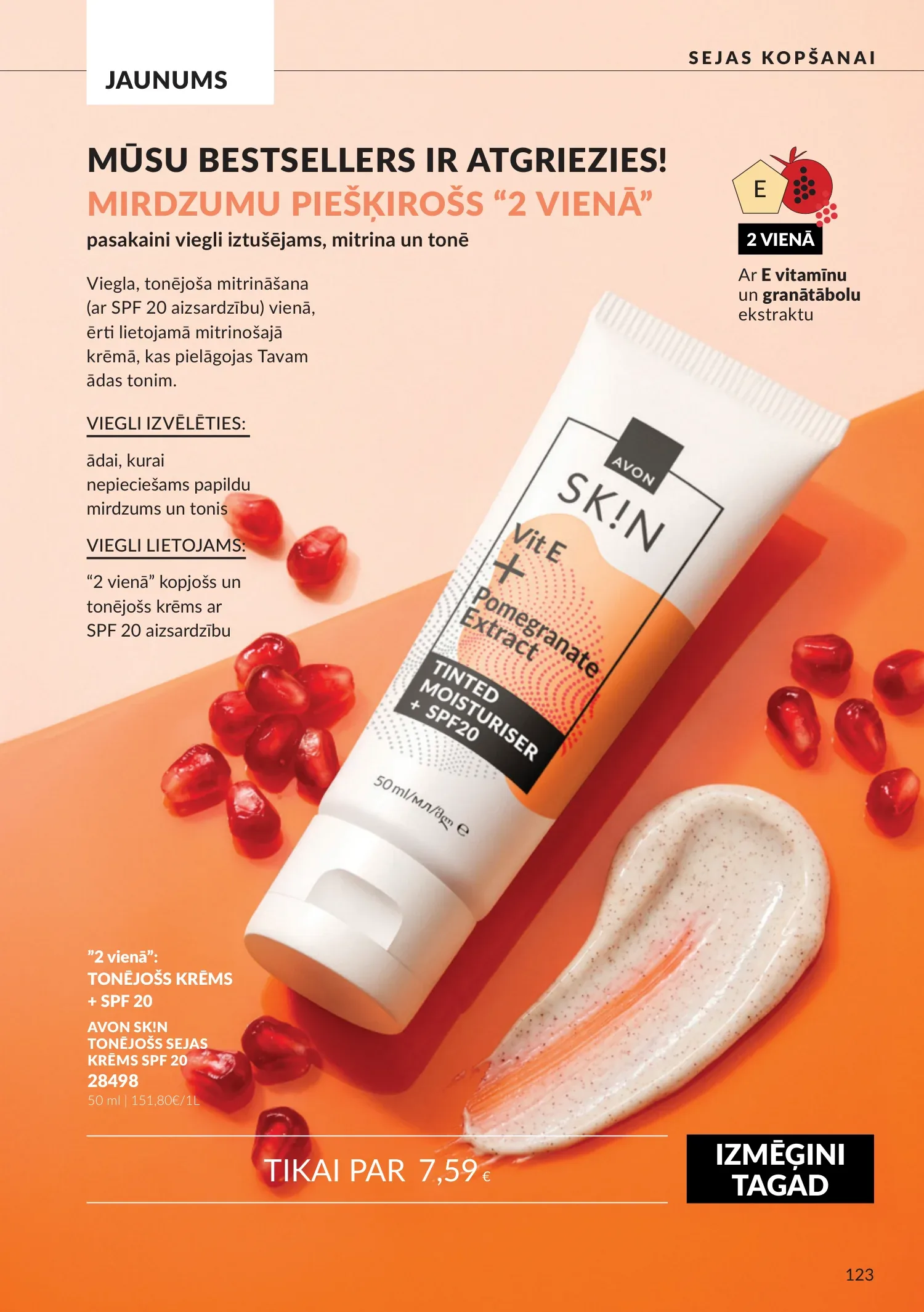 Avon akcijas — 123