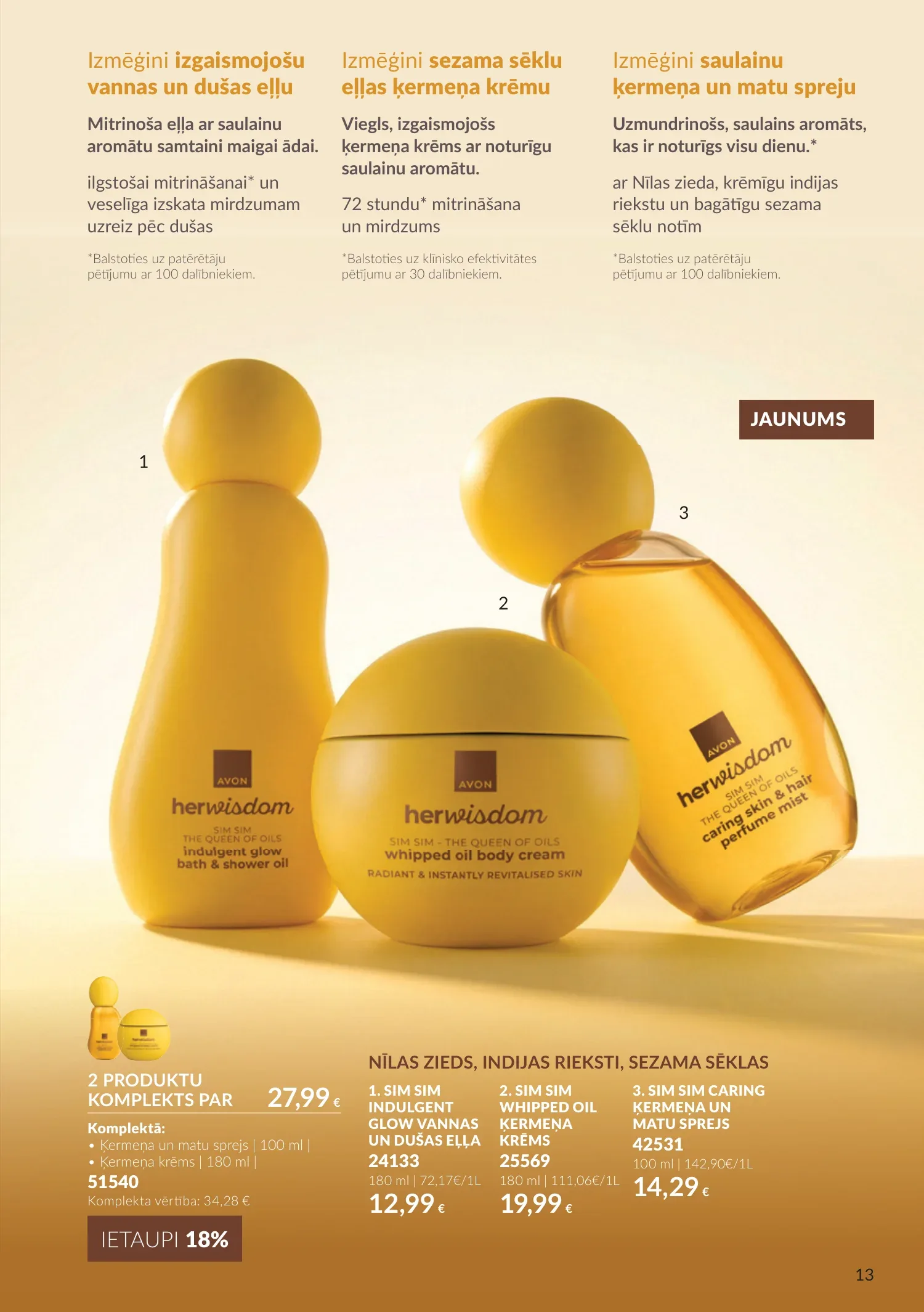 Avon akcijas — 13