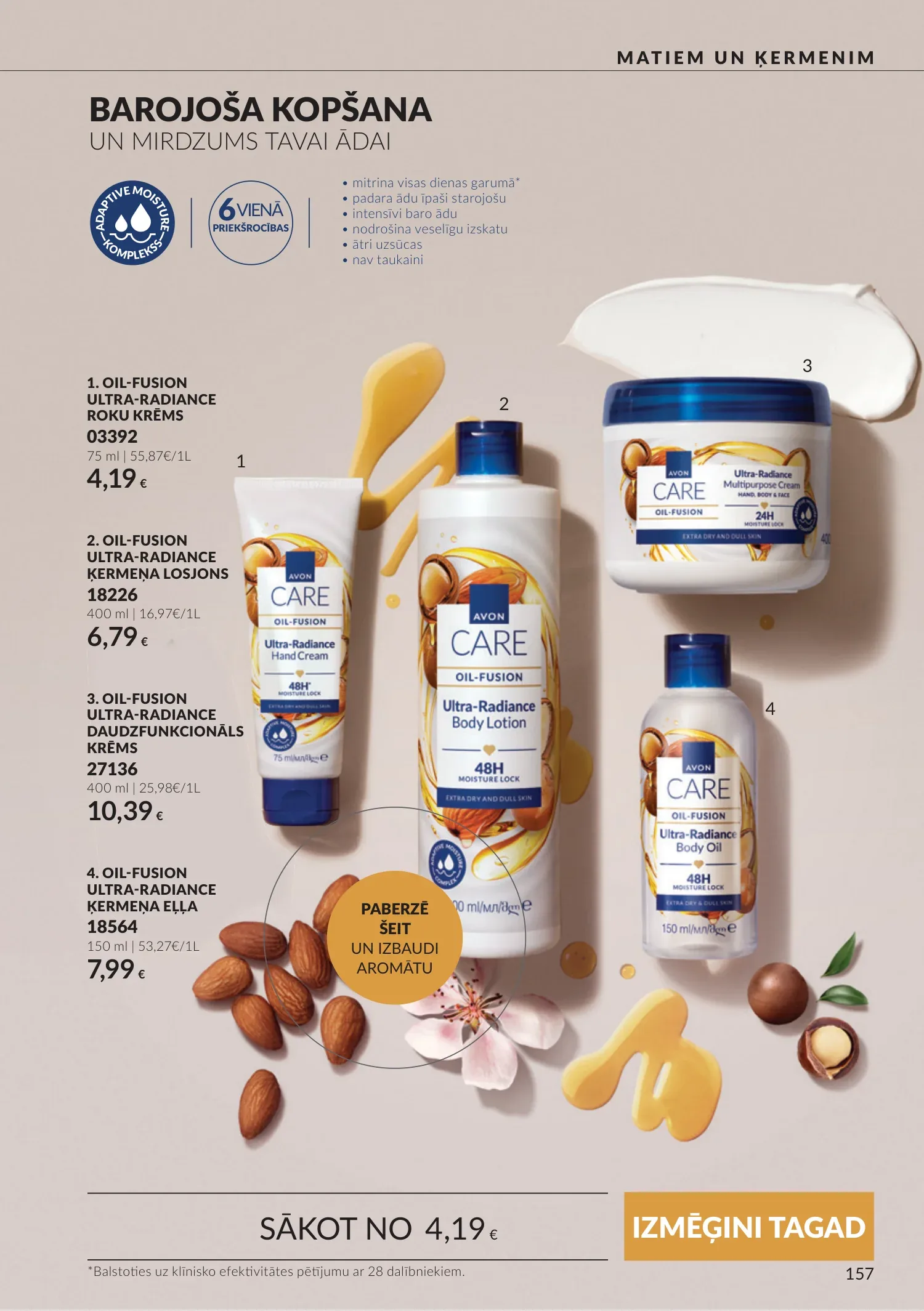 Avon akcijas — 157