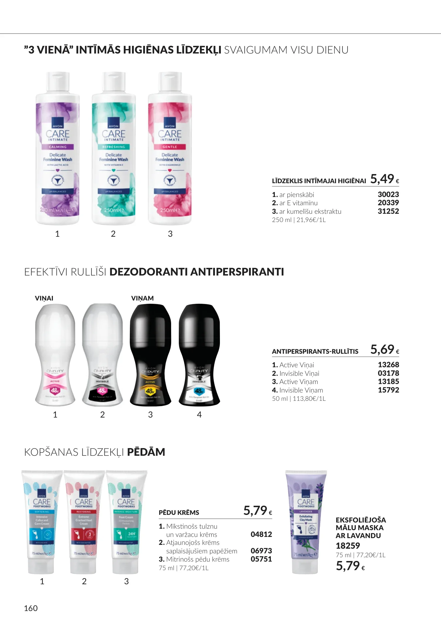 Avon akcijas — 160