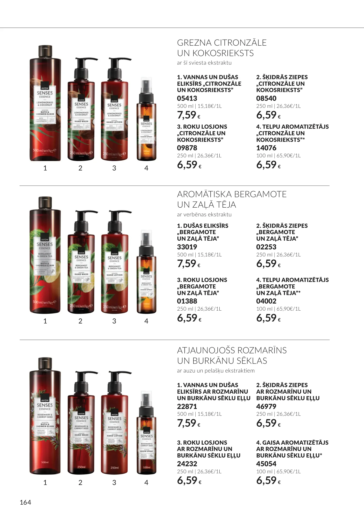 Avon akcijas — 164