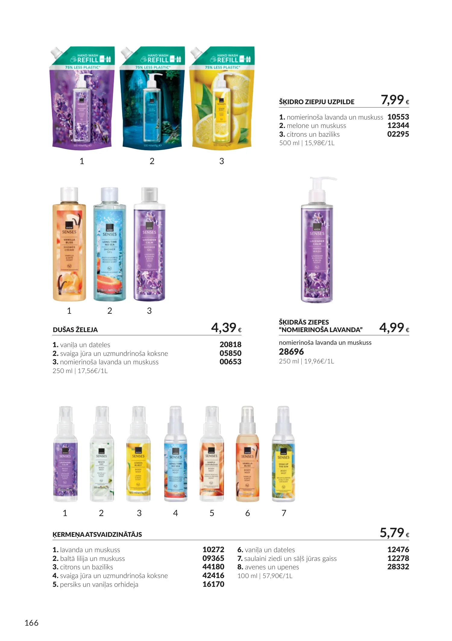 Avon akcijas — 166