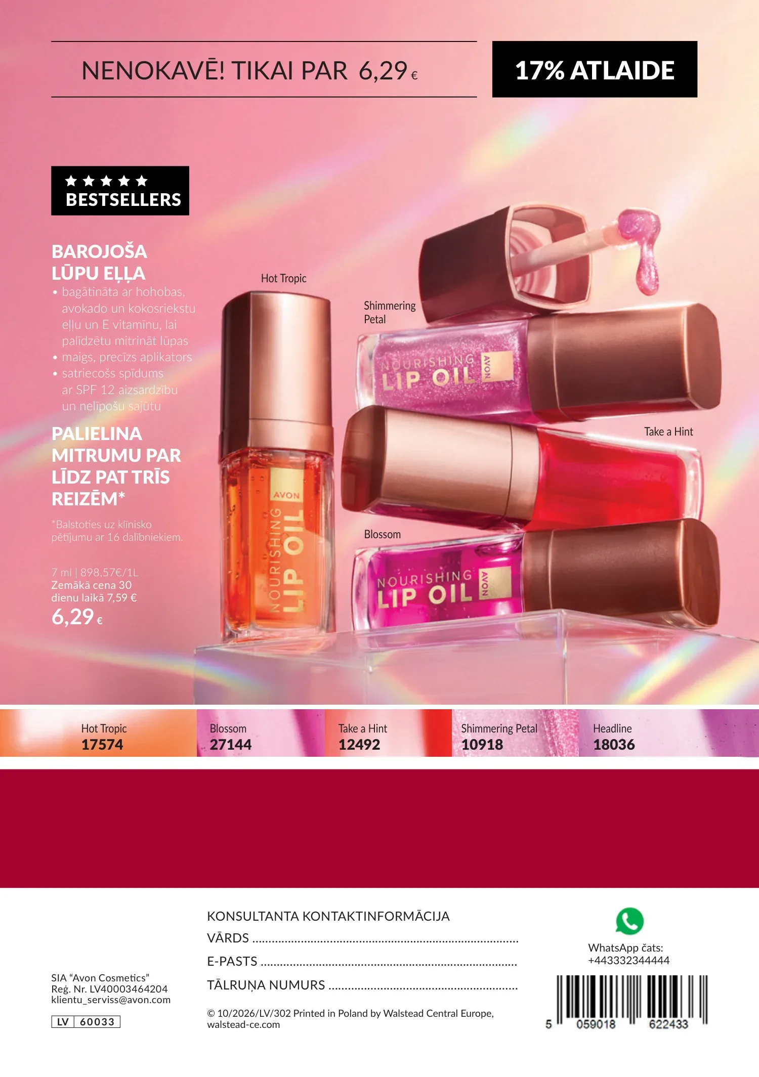 Avon akcijas — 180