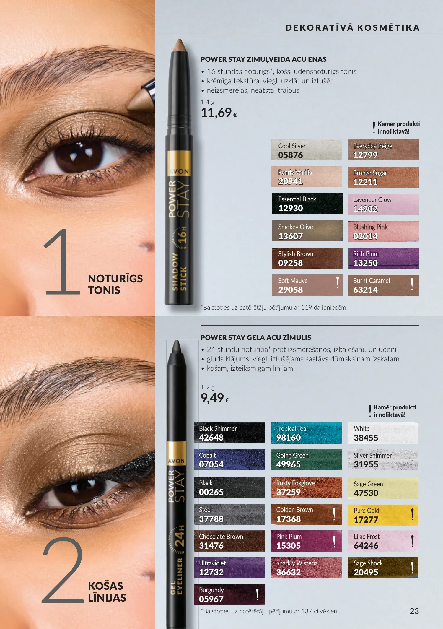 Avon akcijas — 23