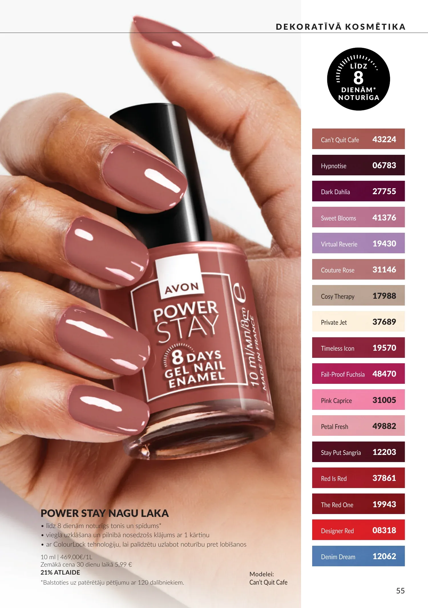 Avon akcijas — 55