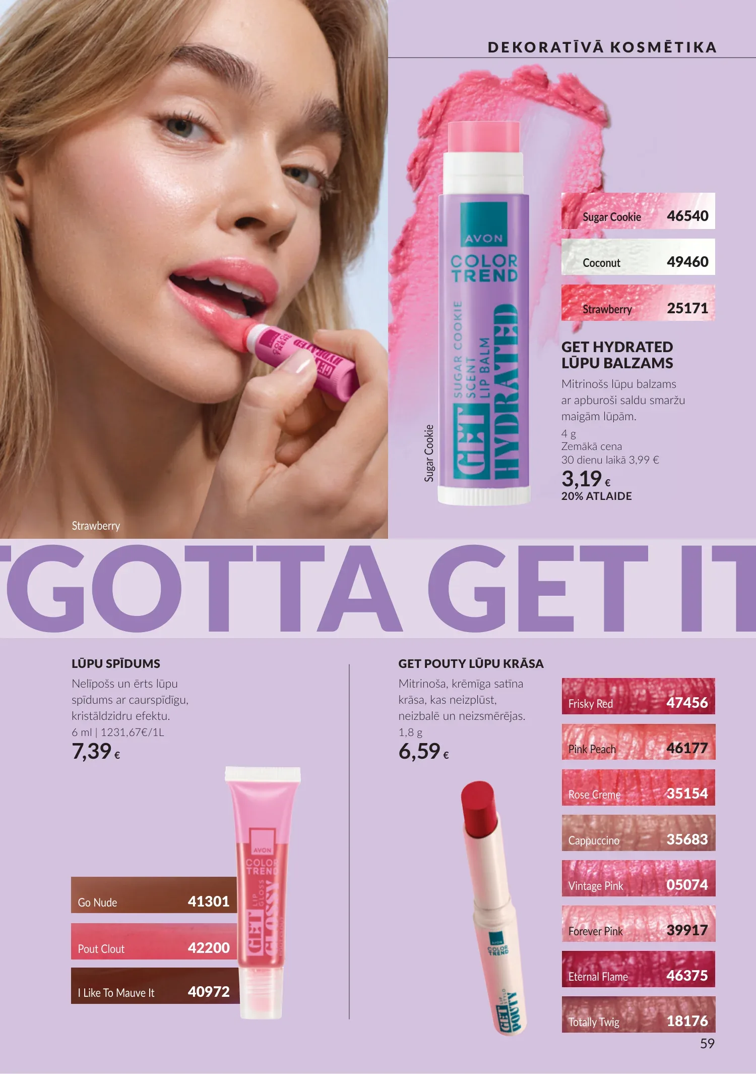 Avon akcijas — 59