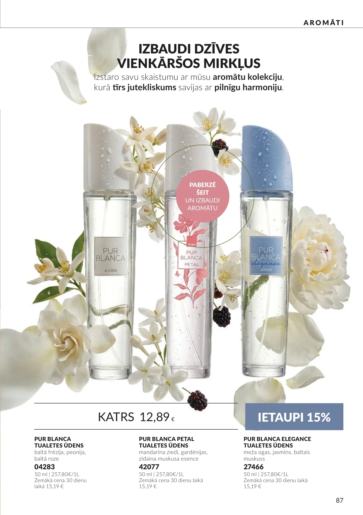 Avon akcijas — 87