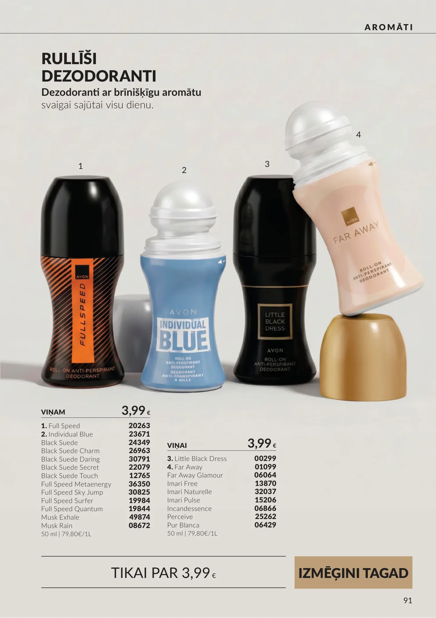 Avon akcijas — 91
