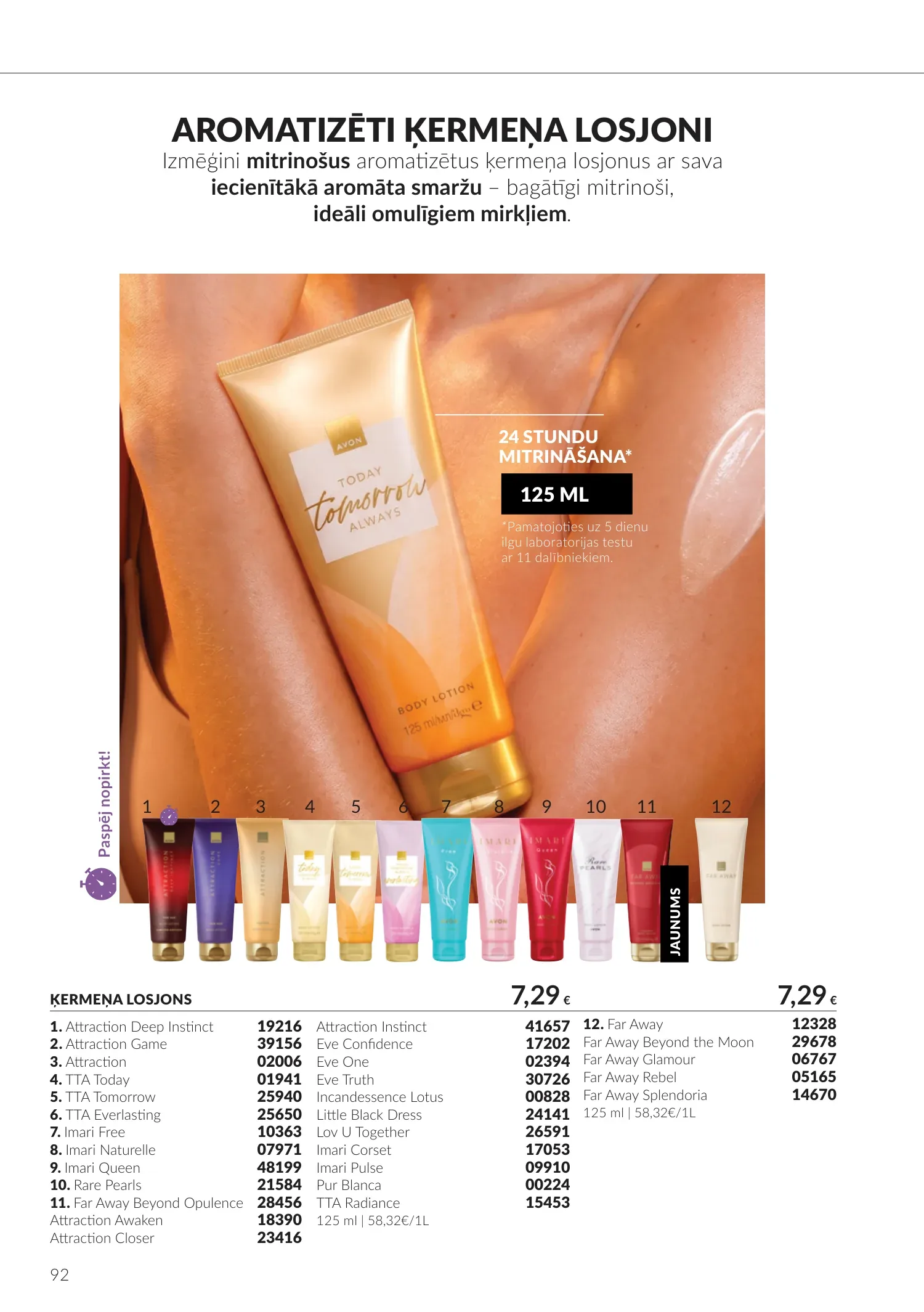 Avon akcijas — 92