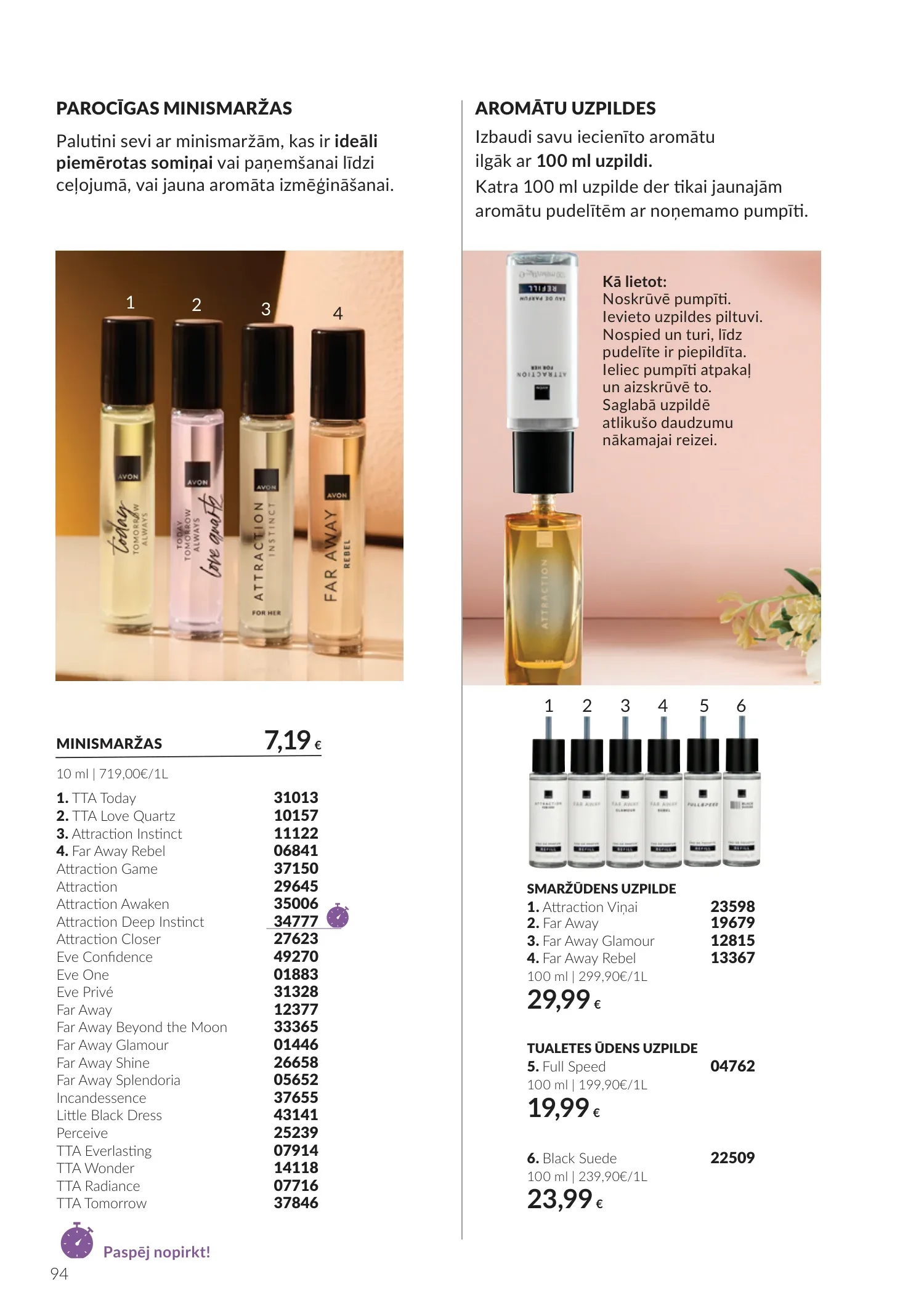 Avon akcijas — 94