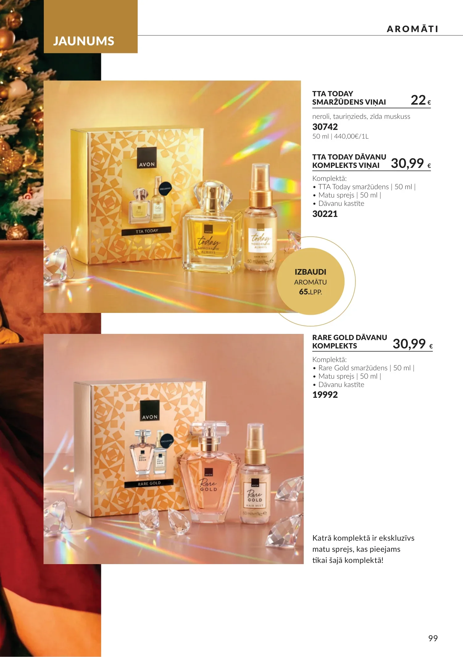 Avon akcijas — 99