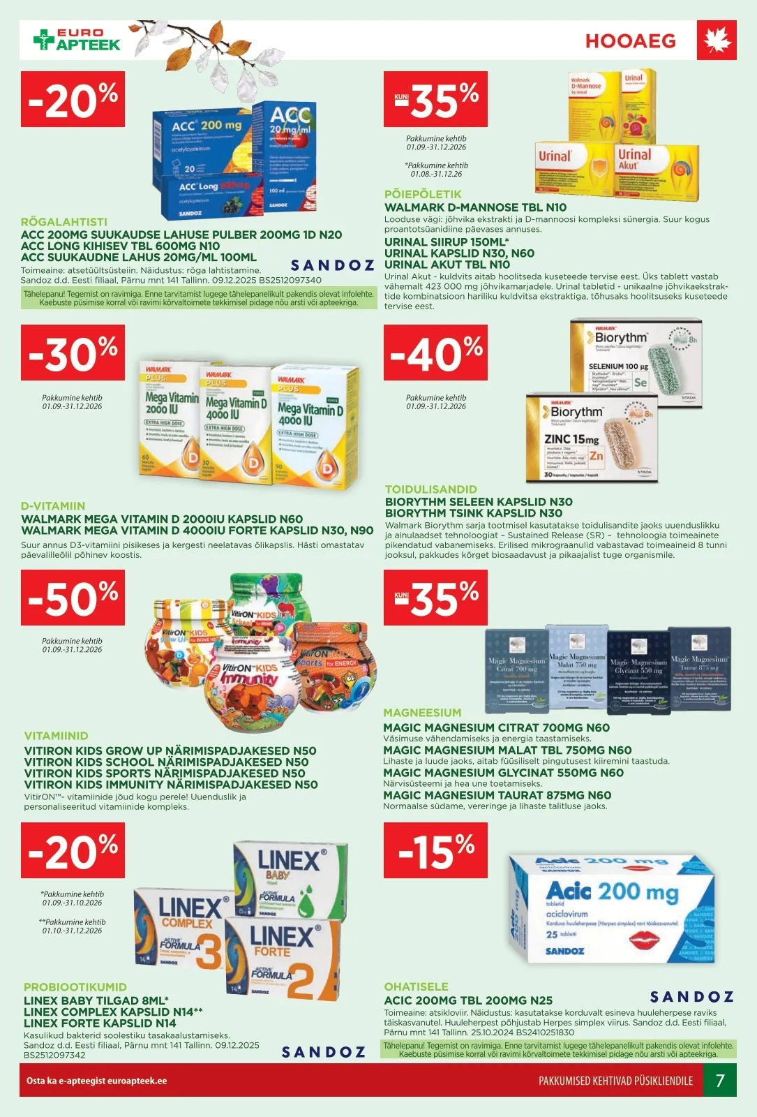 Euroapteek kampaaniad — 7