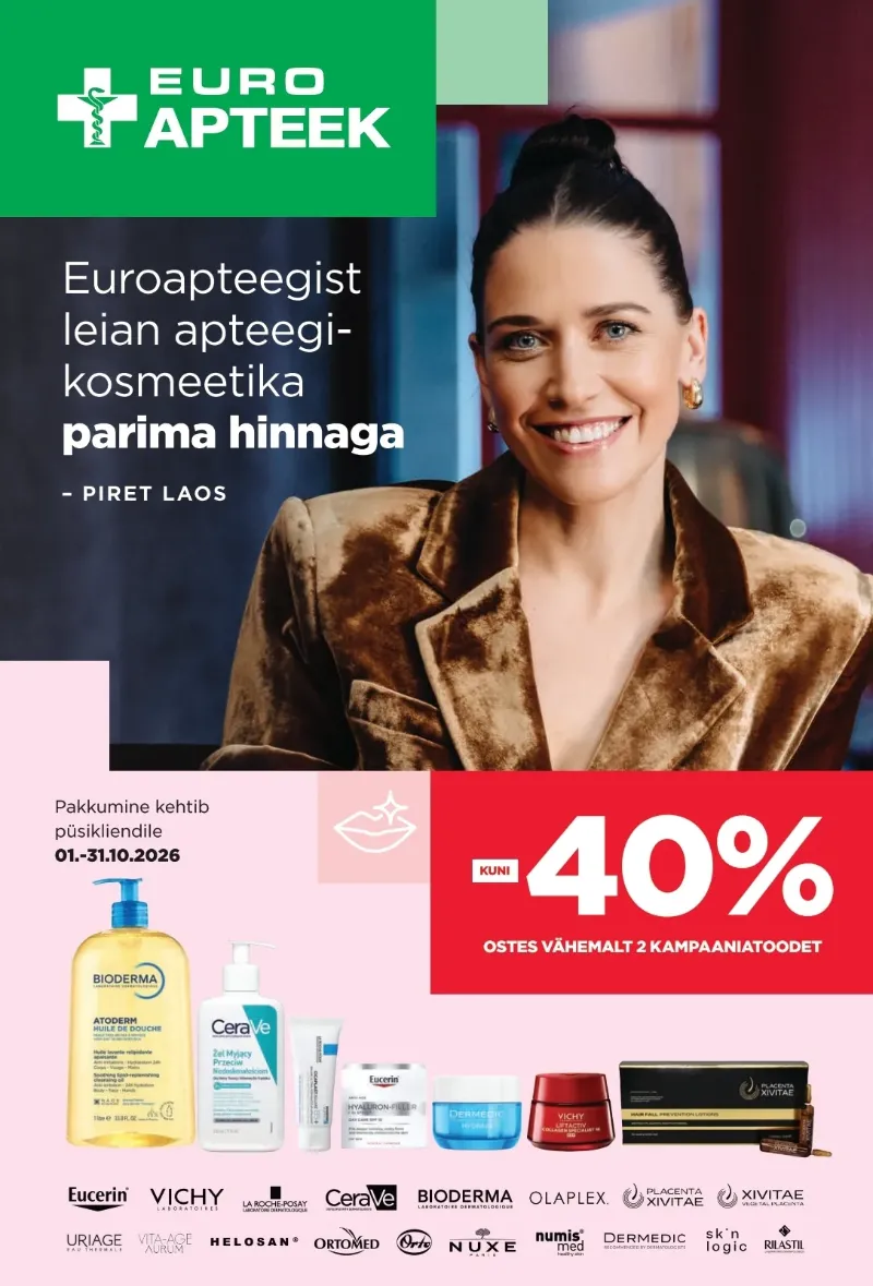 Euroapteek kampaaniad 01.10.2026–31.10.2026