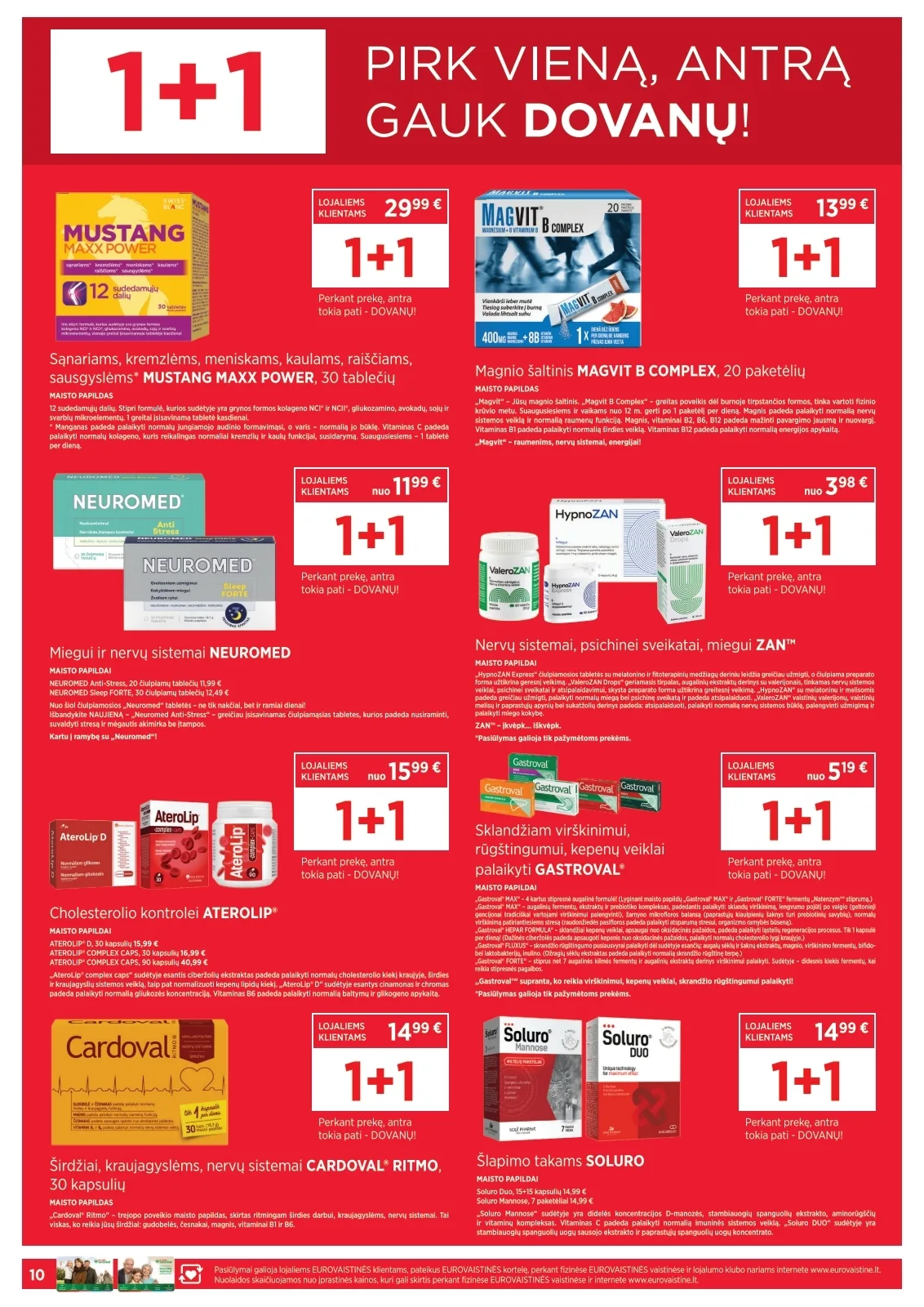 Eurovaistinė akcijos — 10