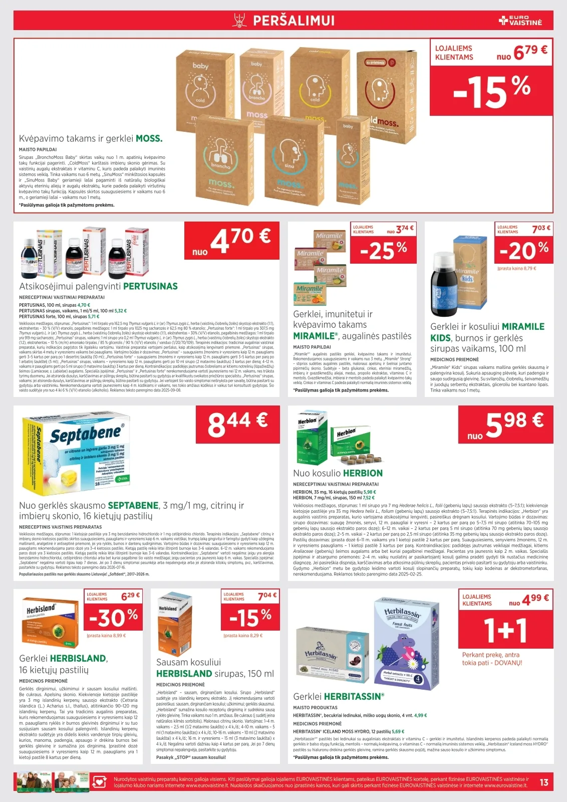Eurovaistinė akcijos — 13