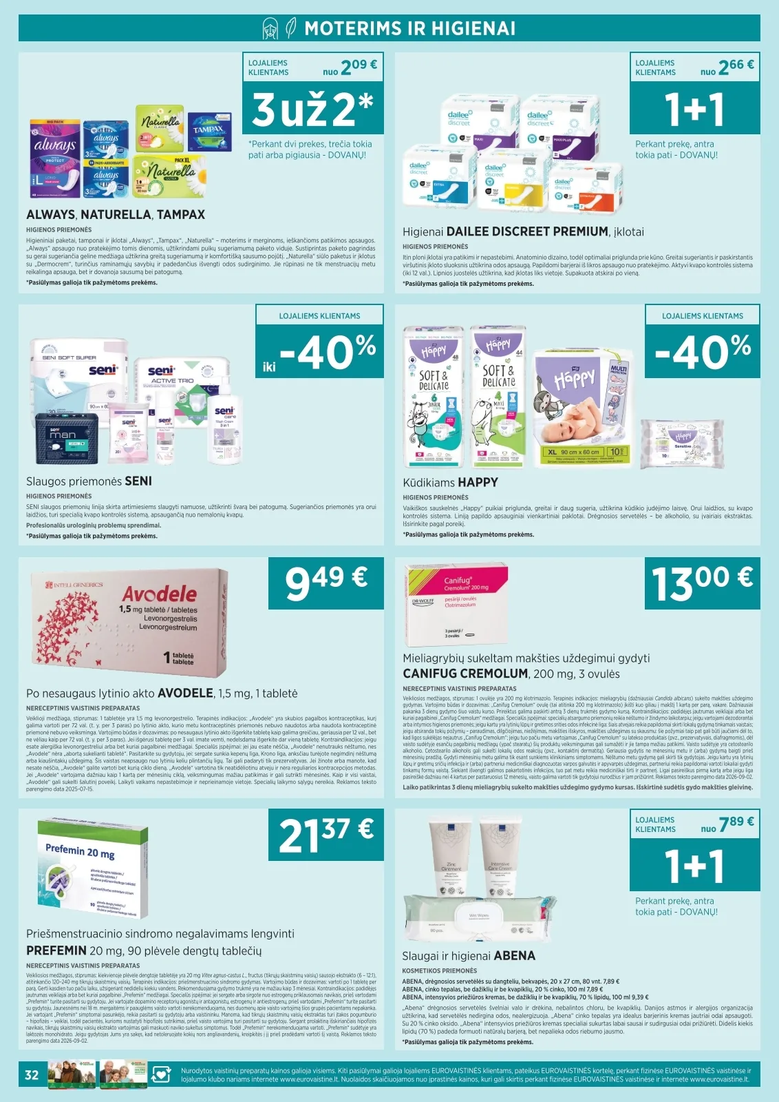 Eurovaistinė akcijos — 32
