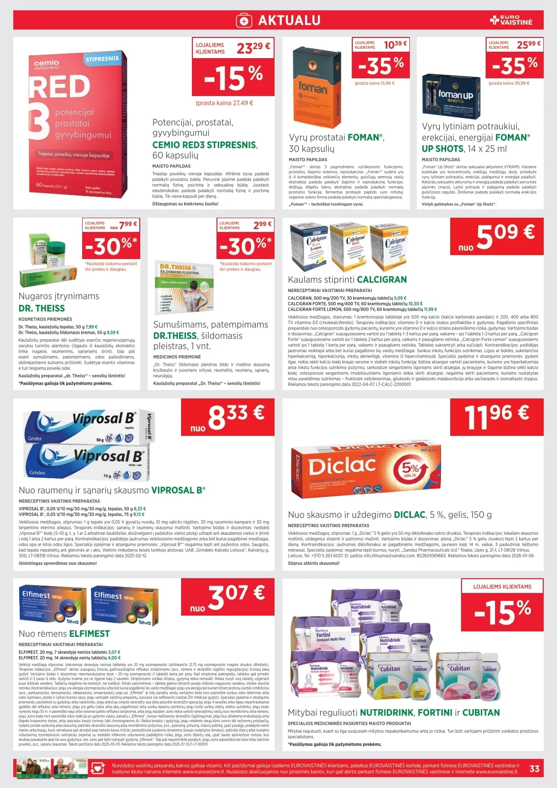 Eurovaistinė akcijos — 33