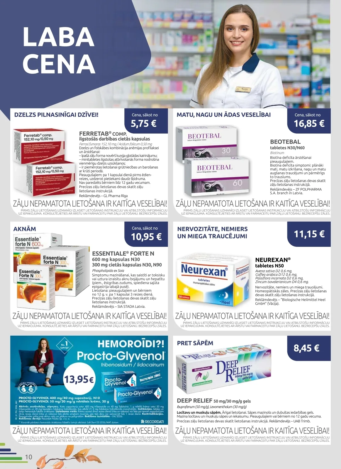 BENU akcijas — 10