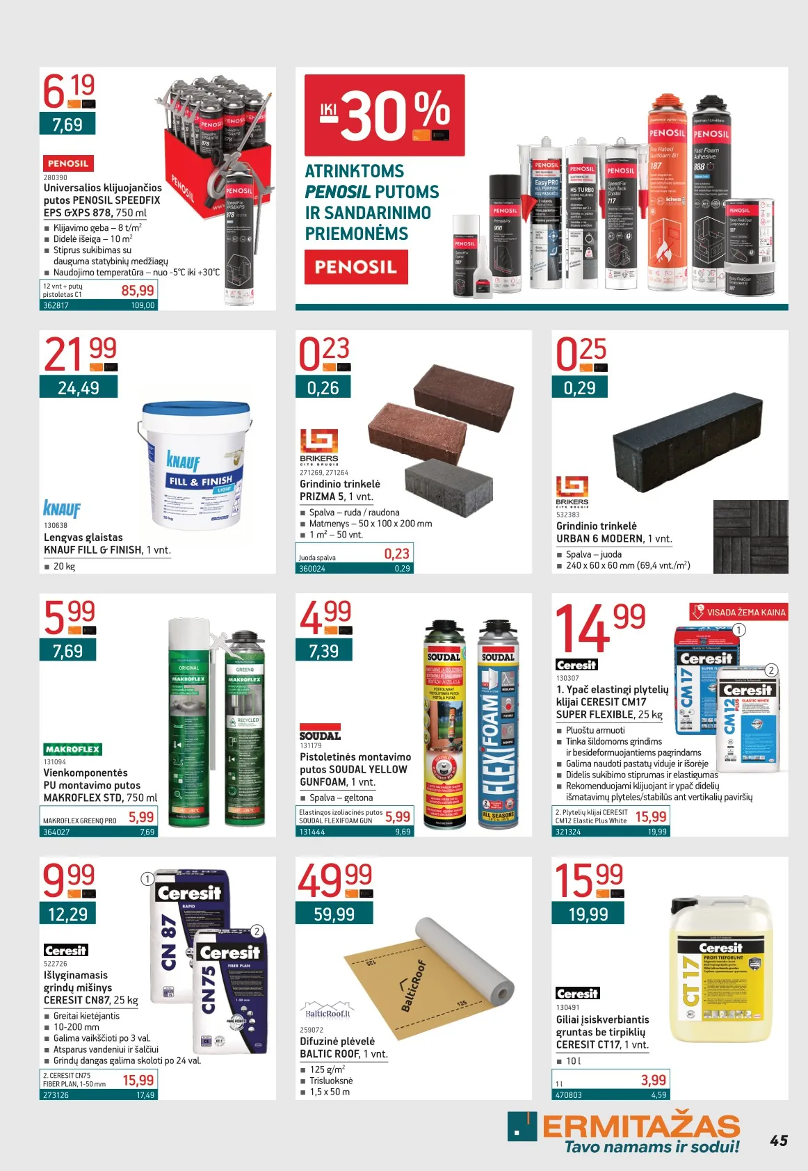Ermitažas akcijos — 45