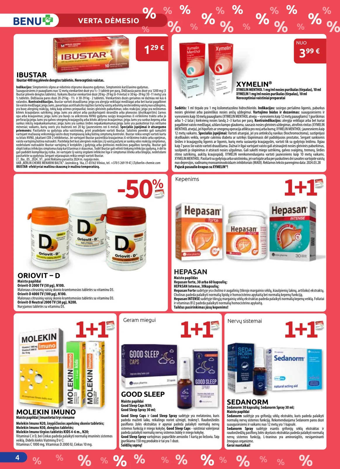 BENU akcijos — 4