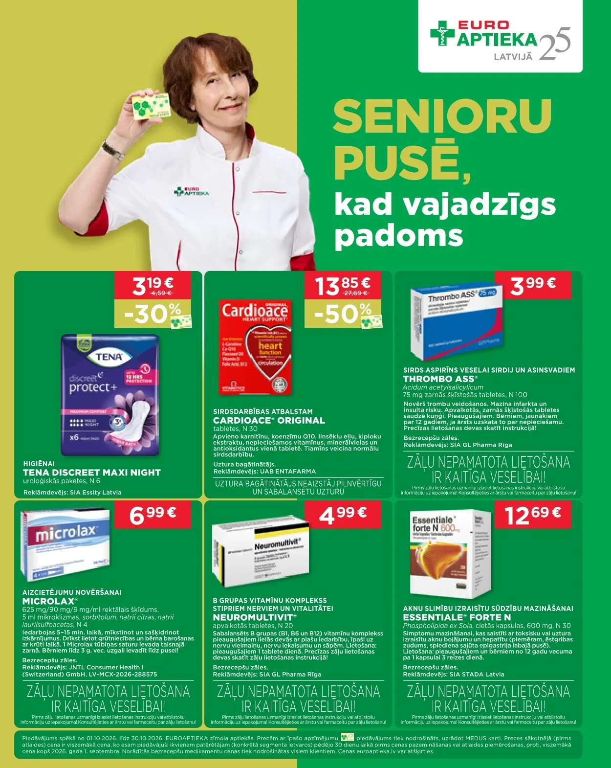 EUROAPTIEKA akcijas — 32