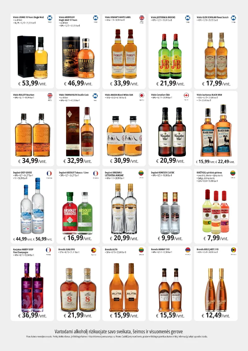 PROMO Cash&Carry akcijos 01.10.2026–29.10.2026