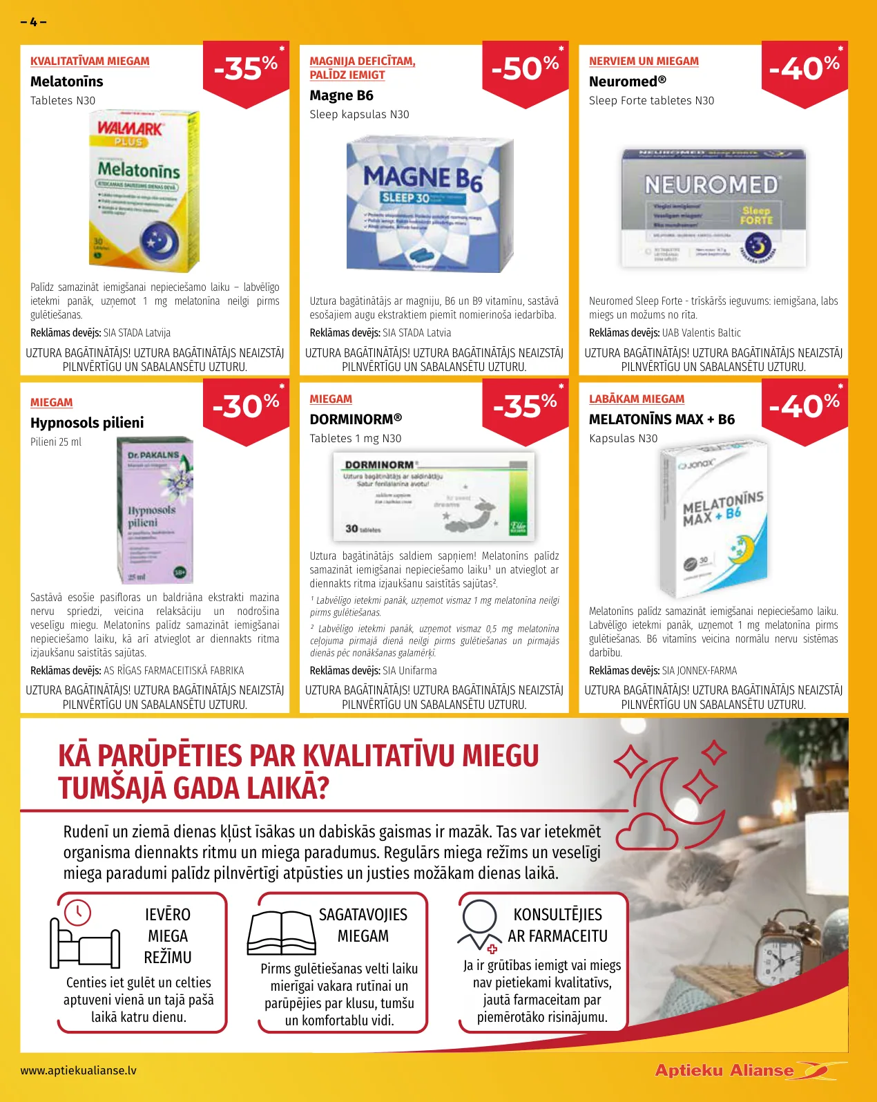 Aptieku Alianse akcijas — 4