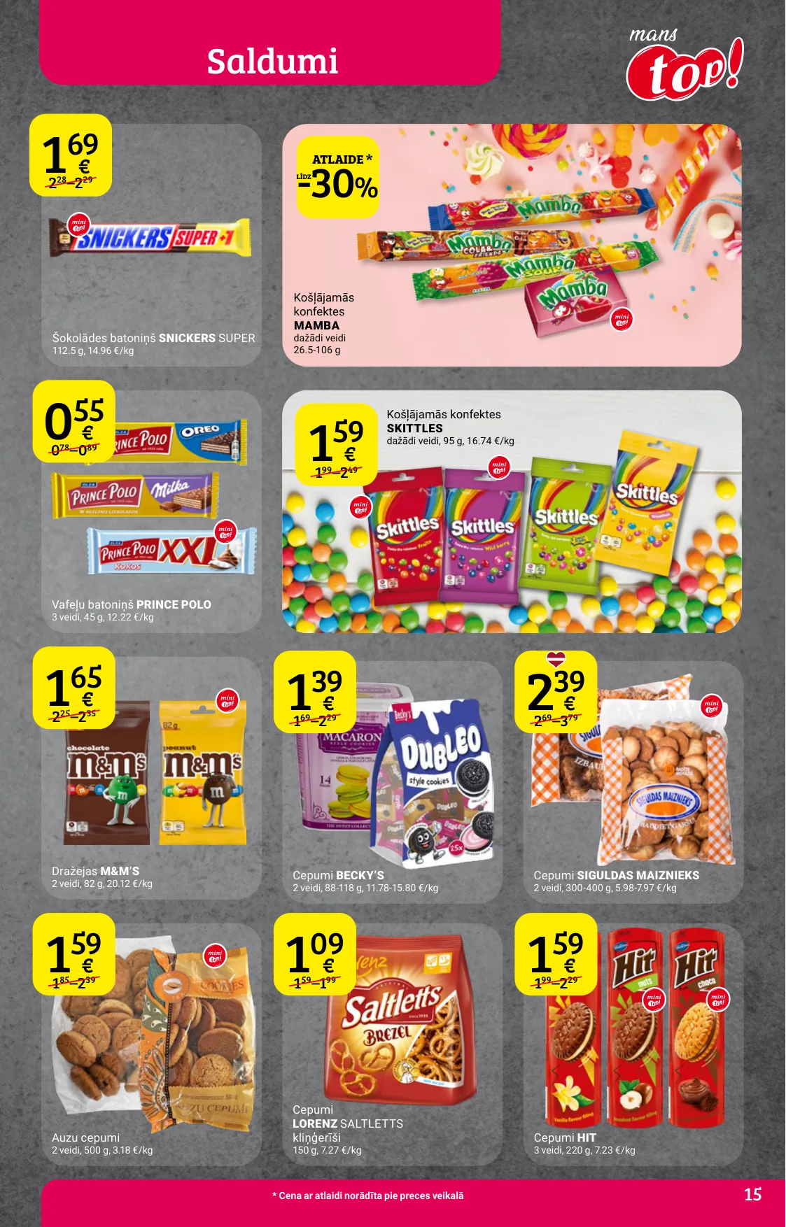 Top! akcijas — 15