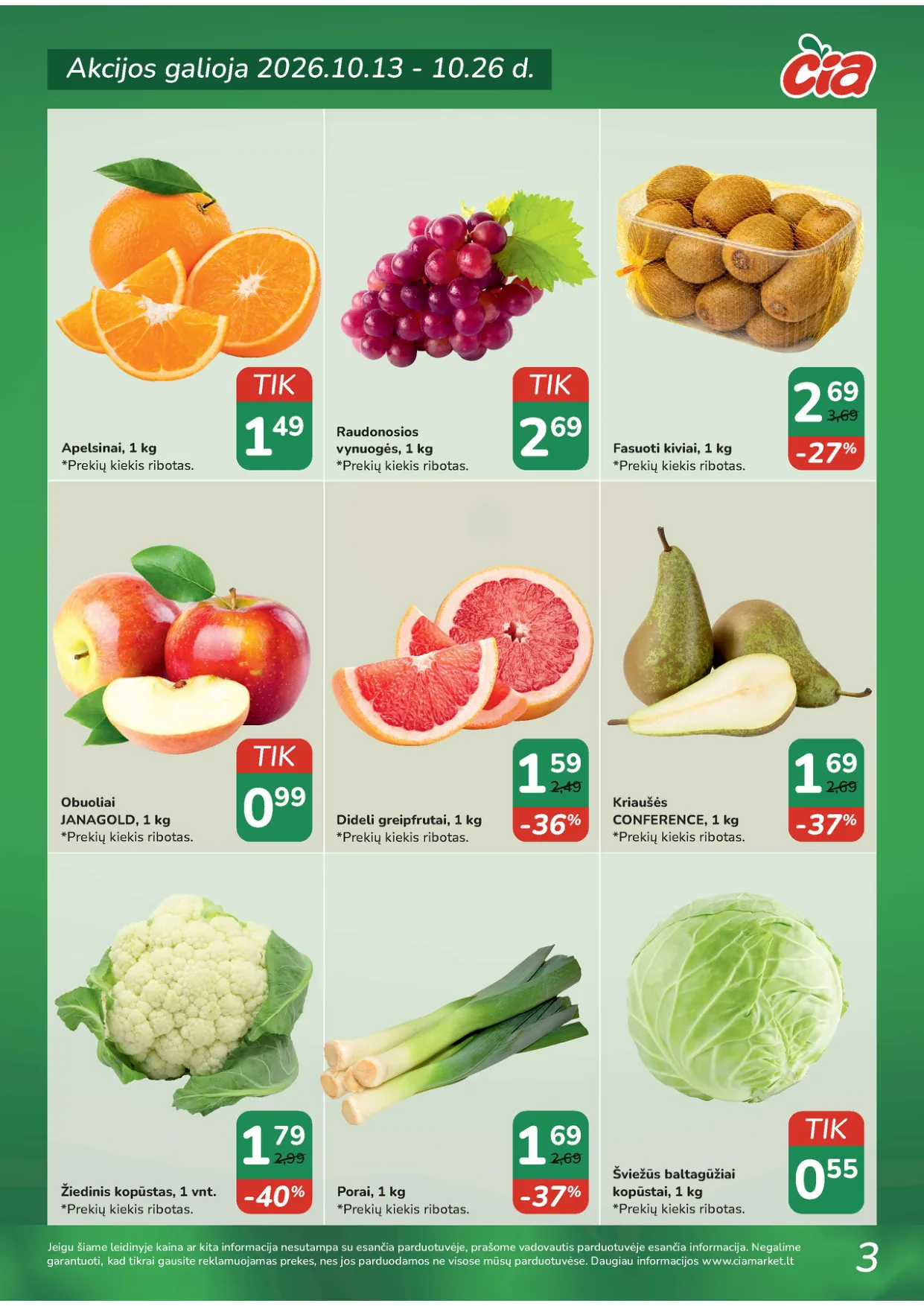 ČIA Market akcijos — 3