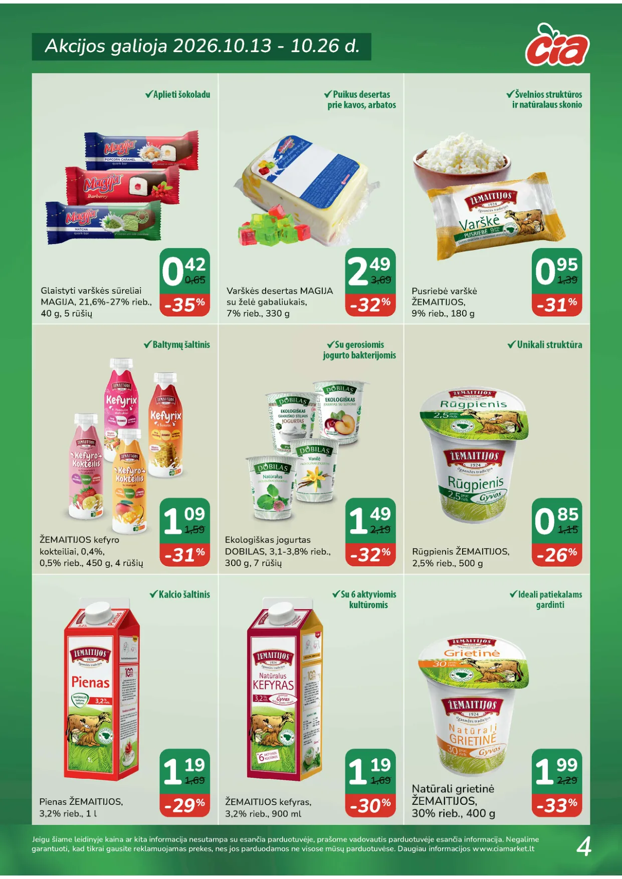 ČIA Market akcijos — 4