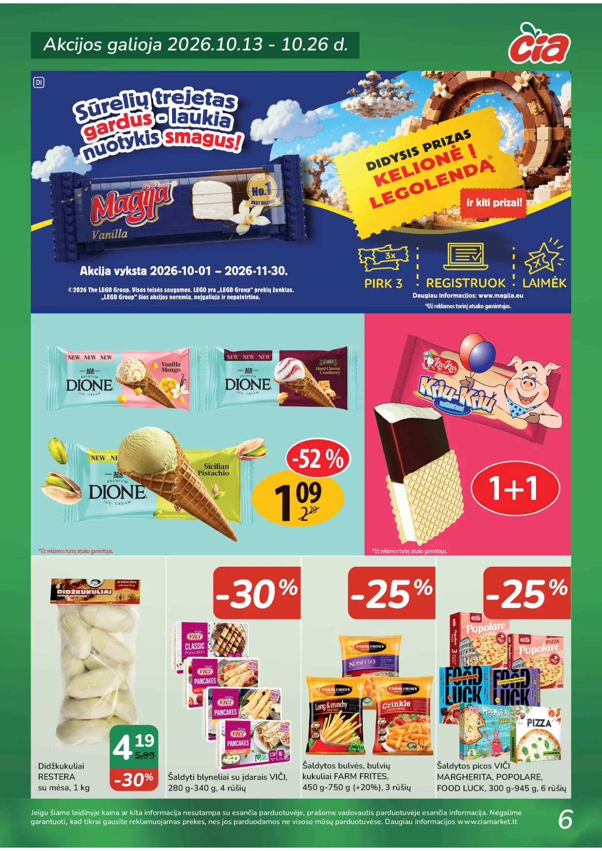 ČIA Market akcijos — 6