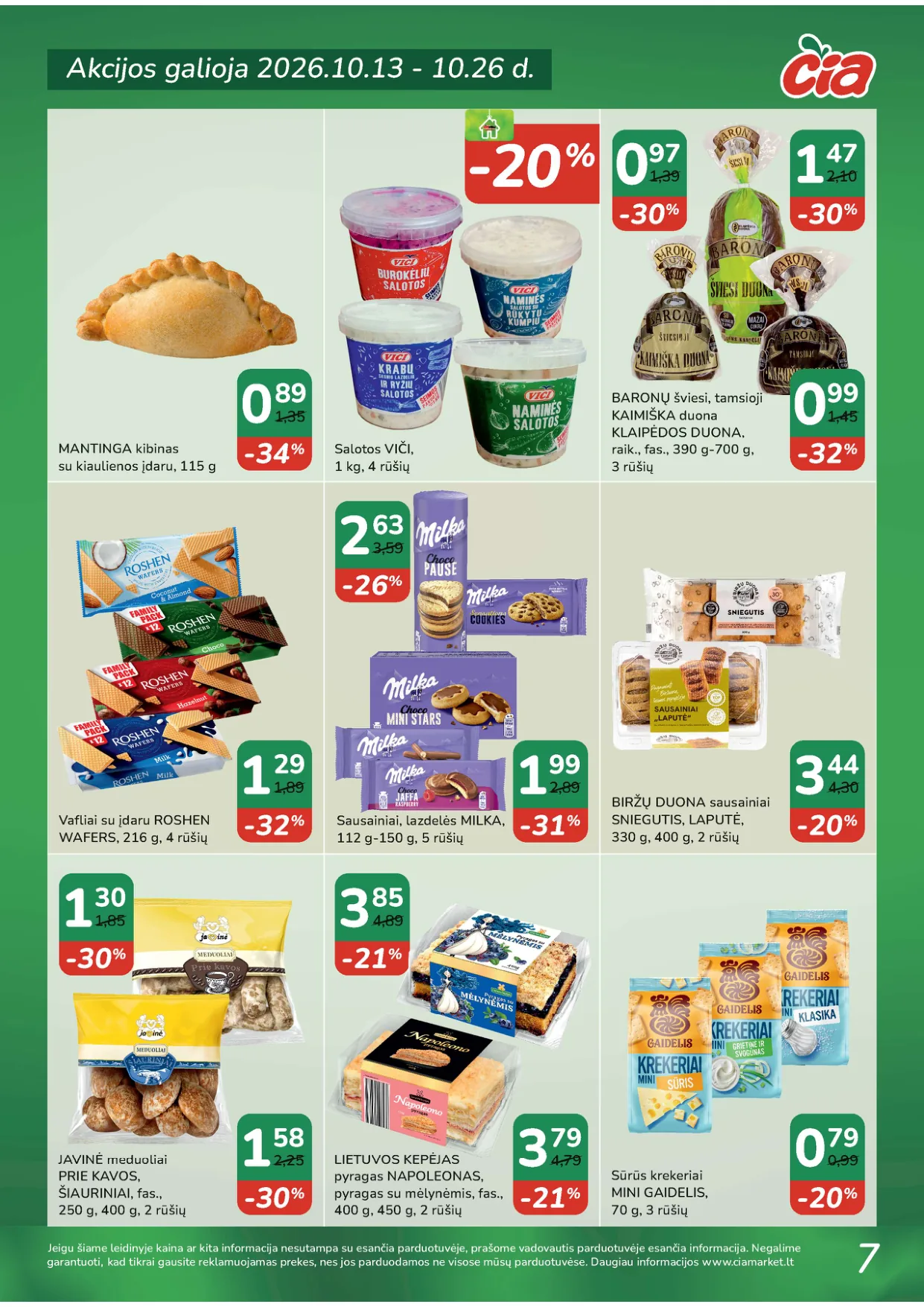 ČIA Market akcijos — 7