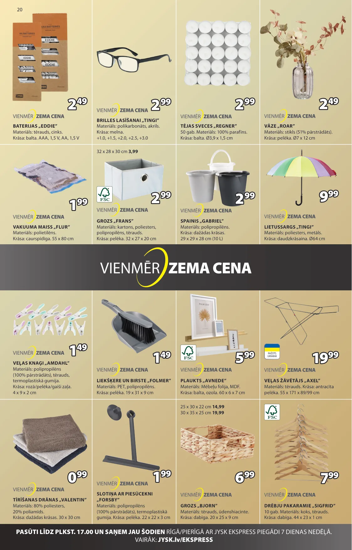 JYSK akcijas — 21