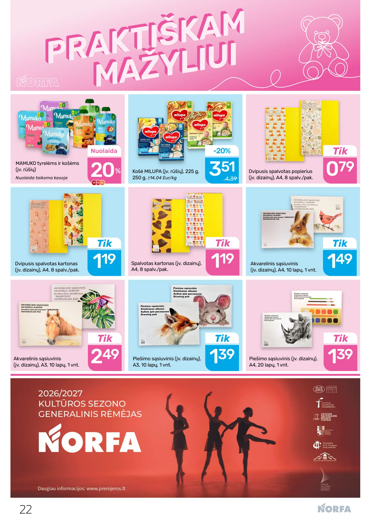 Norfa akcijos — 22