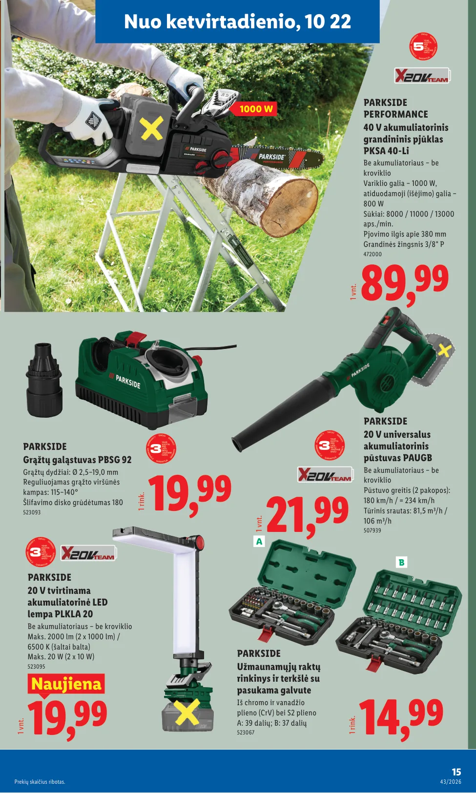 Lidl akcijos — 15