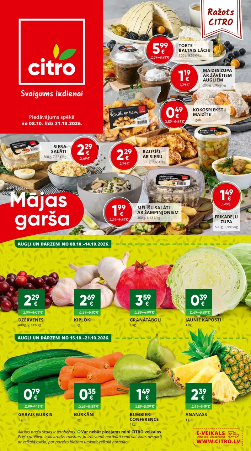 Citro akcijas 08.10.2026–21.10.2026
