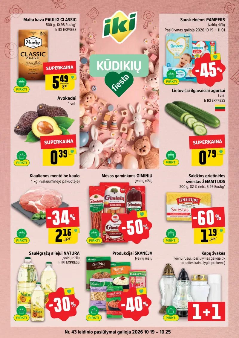 IKI akcijos 19.10.2026–25.10.2026